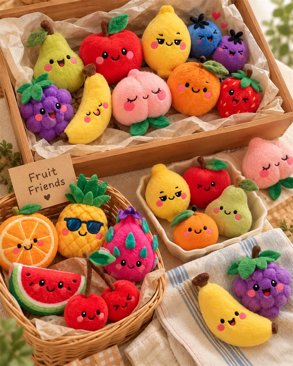 Fruit plush toys