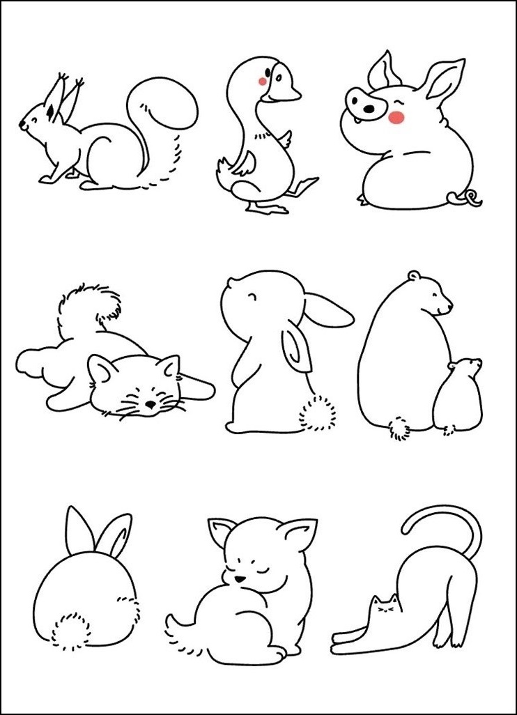 심플 동물